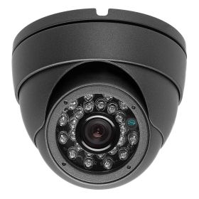Surveillance Indoor/Outdoor Security Dome Camera 700TVL 3.6mm Dark Gray 24IR CCTV