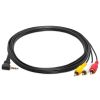 3.5mm to 3 Composite Camcorder Video Audio Cable - 6 Feet