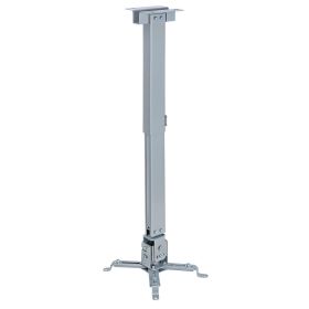 Cmple - Universal Adjustable Projector Ceiling Mount, Projector Bracket with Extendable Length for LCD/DLP Projectors - Max 44lbs (Silver)