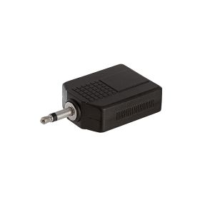 3.5mm Mono Plug to 2x6.35mm Stereo Jack Adapter