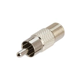 F-Type Jack to RCA Plug Adapter