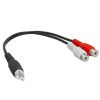 RCA Plug to 2xRCA Jack Adapter - Y-Adapter