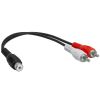 RCA Jack to 2xRCA Plug Adapter - Y-Adapter