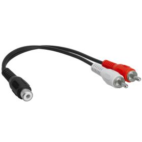 RCA Jack to 2xRCA Plug Adapter - Y-Adapter