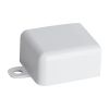 Wire Trak End Cap for Raceway PVC White, 1" W x 1/2" H