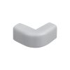 Wire Trak Outside Corner for Raceway PVC White, 3/4" W x 1/2" H