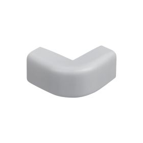 Wire Trak Outside Corner for Raceway PVC White, 3/4" W x 1/2" H