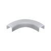 Wire Trak Flat Elbow for Raceway PVC White, 3/4" W x 1/2" H
