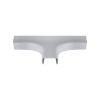 Wire Trak 3 Way Tee for Raceway PVC White, 3/4" W x 1/2" H