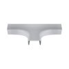 Wire Trak 3 Way Tee  for Raceway PVC White, 1" W x 1/2" H