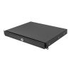 Cmple – 1U Rack Mount Drawer - 14" Deep Steel Storage Rack Drawer for 19" AV / Server / Network Equipment Rack or Cabinet, Lockable – Black
