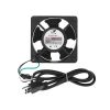 Cmple – 120mm Network Cabinet Fan, Roof Rack Mount Muffin Cooling Fan for Server Rack/Enclosure, AC 110V, 4.75in Active Ventilation – Black