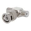 BNC Male Plug to 2xRCA Female Jacks Adapter
