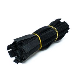 Cmple - 6" Velcro Strap 1/2 " Width - 50PCS Pack, Black