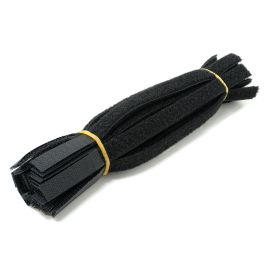 Cmple - 9" Velcro Strap 1/2 " Width - 50PCS Pack, Black