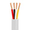 Speaker Wire 100ft 16 Gauge 4C White | CL2 Rated | In-Wall Speaker Cable