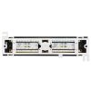 Cmple - 12 Port Cat 6 Network Patch Panel Compact Vertical Wall Mount Category 6 Bracket Surface 110 Type (568A/B Compatible)