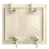 DataComm 45-0015-IV Two-Gang Low-Voltage Cable Plate With Flexible Opening - Ivory