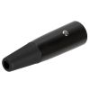 3P XLR Male Microphone Connector – Black