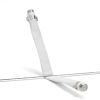 Flat F-to-F Type Coaxial Jumper, 8"
