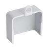 Wire Trak End Cap for Raceway PVC White, 1 1/2" W x 3/4" H