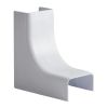 Wire Trak Inside Corner for Raceway PVC White, 1" W x 1/2" H