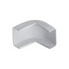 Wire Trak Outside Corner for Raceway PVC White, 1" W x 1/2" H