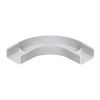 Wire Trak Flat Elbow for Raceway PVC White, 1" W x 1/2" H