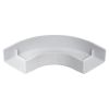 Wire Trak Flat Elbowr for Raceway PVC White, 1 1/2" W x 3/4" H