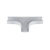 Wire Trak 3 Way Tee for Raceway PVC White, 3/4" W x 1/2" H