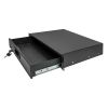 Cmple – 2U Rack Mount Drawer - 14" Deep Steel Storage Rack Drawer for 19" AV / Server / Network Equipment Rack or Cabinet, Lockable – Black