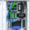 Wavenet – 6-Way Coaxial Cable Splitter Module with Plastic Bracket, Bi-Directional F-Type Connections for Structured Wiring Enclosure