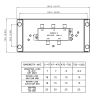 Wavenet – 4-Way Coaxial Cable Splitter Module with Metal Bracket, Bi-Directional F-Type Connections for Structured Wiring Enclosure