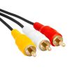 3.5mm to 3 Composite Camcorder Video Audio Cable - 6 Feet