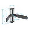 Cmple - Universal Adjustable AV Shelf Wall Mount for DVD Players/Cable Boxes/Games Consoles/TV Accessories - 1 Shelf