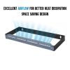Cmple - 1U Patch Panel Bracket 4-inch Deep Hinged Patch Panel Wall Mount Rack for 19" Network Server Panels - Includes Mounting Screws