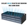 Cmple - 3U Patch Panel Bracket 4-inch Deep Hinged Patch Panel Wall Mount Rack for 19" Network Server Panels - Includes Mounting Screws