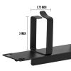 Cmple - 1U Horizontal 19-Inch Rack Mount Cable Manager with 5-D Rings, Steel Rack Mount Cable Management Panel for 19” Racks or Cabinets - Black