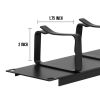 Cmple - 2U Horizontal 19-Inch Rack Mount Cable Manager with 5-D Rings, Steel Rack Mount Cable Management Panel for 19” Racks or Cabinets - Black