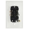 1 Gang Recessed Dual Power Outlet - UL Listed