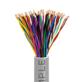 Cat3 Cat5 Riser Ethernet Cable Gray 25 Pair | Solid Bare Copper | CMR, 24AWG 1000FT