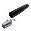 3P XLR Female Microphone Connector – Black