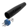 3P XLR Male Microphone Connector – Black