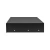 Cmple – 2U Rack Mount Drawer - 14" Deep Steel Storage Rack Drawer for 19" AV / Server / Network Equipment Rack or Cabinet, Lockable – Black
