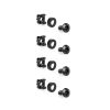 Cmple – Blank 2U Rack Mount Blank Spacer for 19-Inch Wide Server Network Racks or Cabinets, Steel – Black