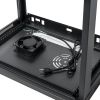 Cmple – 120mm Network Cabinet Fan, Roof Rack Mount Muffin Cooling Fan for Server Rack/Enclosure, AC 110V, 4.75in Active Ventilation – Black