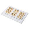 Speaker Wall Plate 7.1 Surround Sound Distribution – 3-Gang