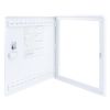Wavenet - 15 Inch Plastic Enclosure Wi‐Fi Friedly with Lockable Hinged Vented Door for Home Structured Low Voltage Wiring - White