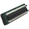 Wavenet – 18” Structured Wiring Enclosure Combo Kit with Three Modules: 8‐Port Cat6 Data, 8-Port Voice Module & 6‐port 2 GHz Video Splitter