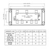 Wavenet – 6-Way Coaxial Cable Splitter Module with Plastic Bracket, Bi-Directional F-Type Connections for Structured Wiring Enclosure